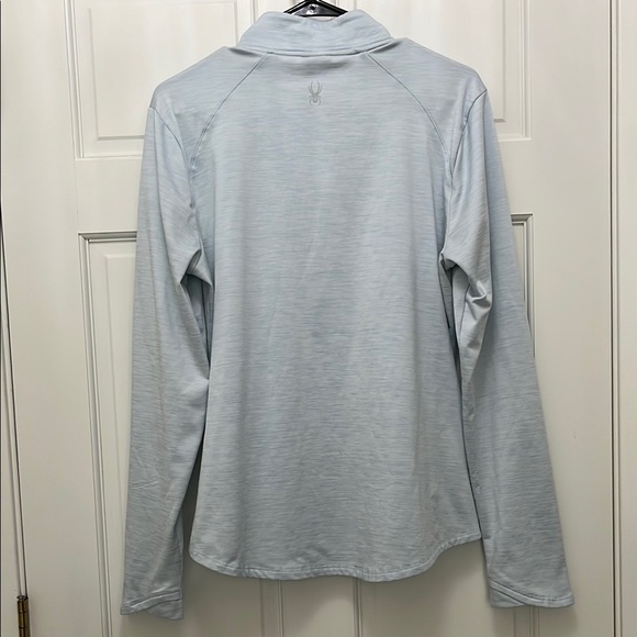 Spyder Half Zip Fleece Lined Sweatshirt in Soft Heather Blue - Size XL - Picture 7 of 14